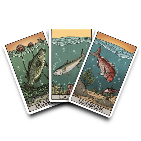 3Fish Tarot Card Vinyl Sticker Pack